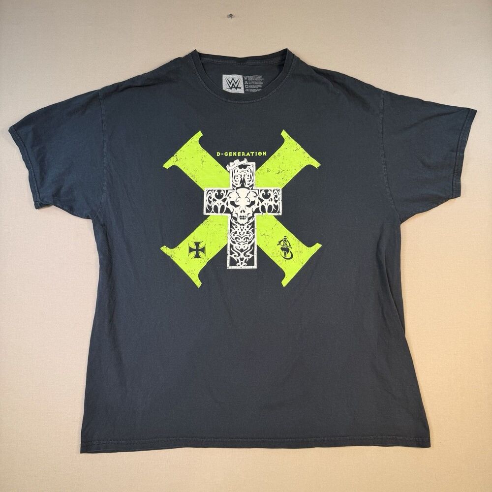 WWE Degeneration X T-Shirt Adult 2XL Heartbreak Kid King of Kings HHH Black